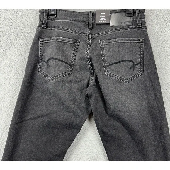 Mavi Jeans Mens 29X34 Matt Grey Distressed Relaxed Straight‎ 5 Pocket Denim NEW